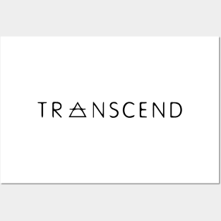 Simple Transcend Text Posters and Art